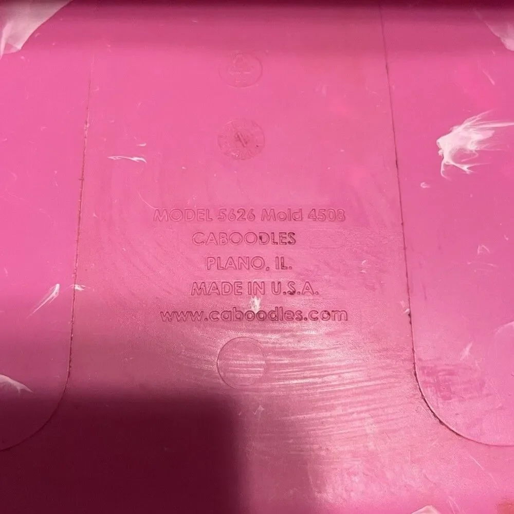 Vintage Caboodles Makeup Case Pink Marbled Train Travel Cosmetic Box Mirror USA